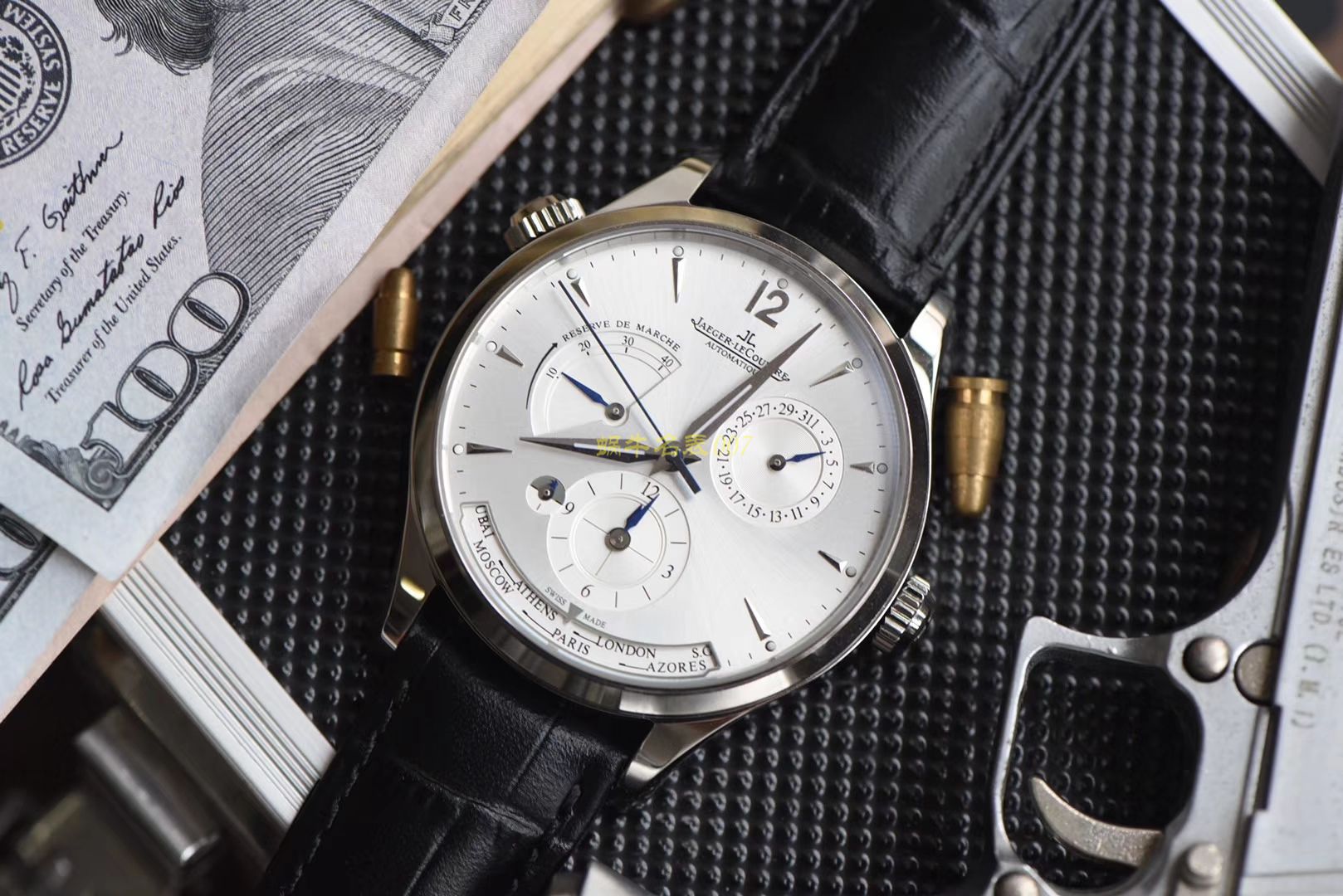 TWA 一比一高仿手表 V2版本 Jaeger-LeCoultre 地理学家大师系列 Q1428421，Q1422421全新升级 多功能 wrist watch   / JJ129