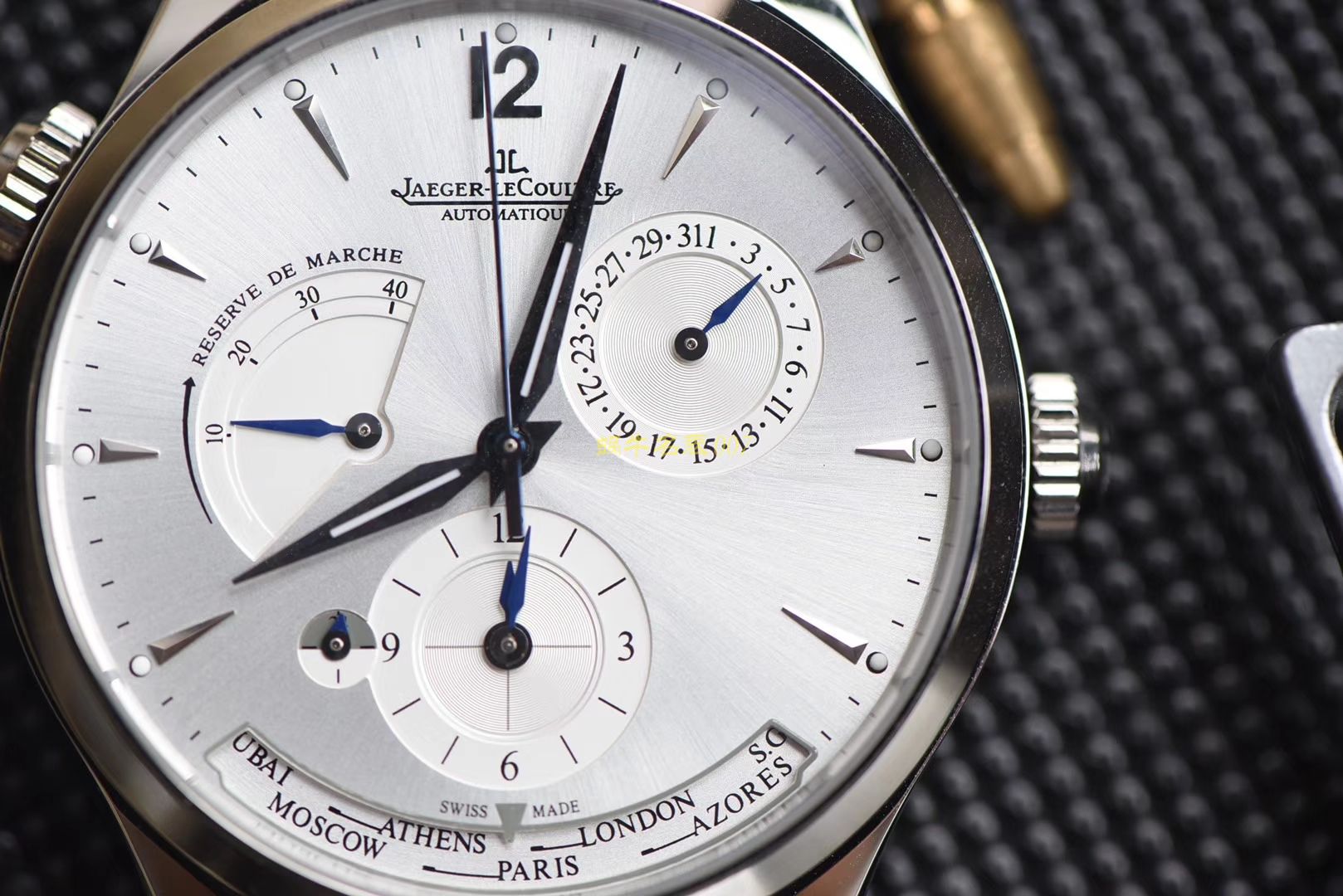 TWA 一比一高仿手表 V2版本 Jaeger-LeCoultre 地理学家大师系列 Q1428421，Q1422421全新升级 多功能 wrist watch   / JJ129