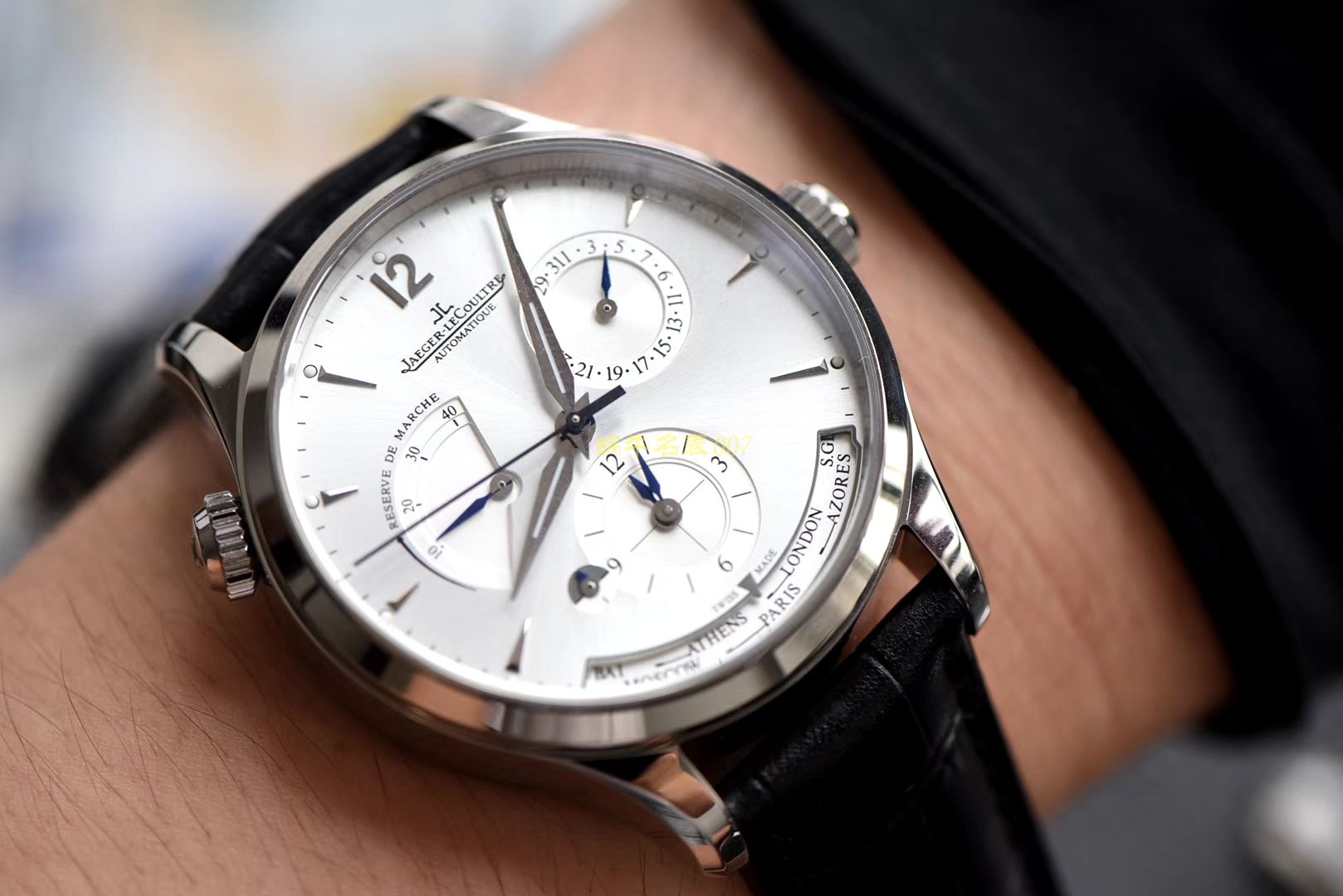 TWA 一比一高仿手表 V2版本 Jaeger-LeCoultre 地理学家大师系列 Q1428421，Q1422421全新升级 多功能 wrist watch   / JJ129