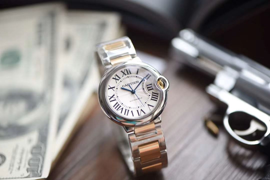  Cartier  蓝气球系列W2BB0004 wrist watch 【V9 Factory 一比一复刻高仿手表】V9 Factory 18K包金蓝气球间金款男款42毫米 / K208