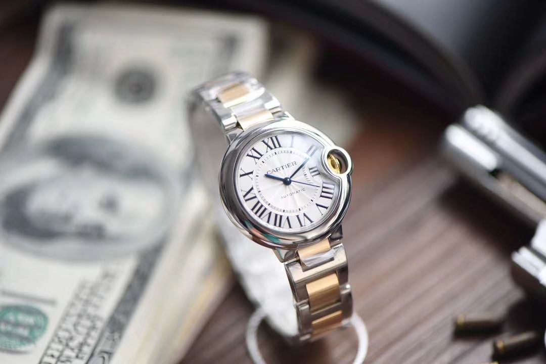  Cartier  蓝气球系列W2BB0002 wrist watch 33毫米【V9一比一高精仿女表】V9 Factory 18K包金蓝气球间金款 / K202