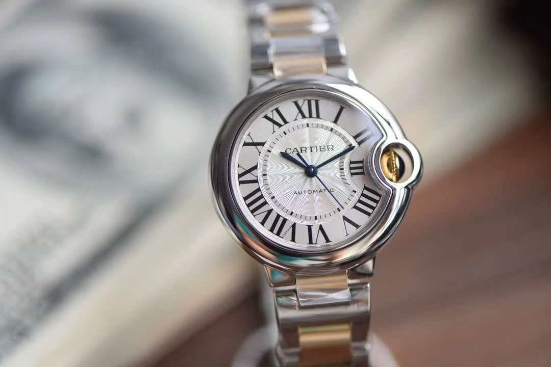  Cartier  蓝气球系列W2BB0002 wrist watch 33毫米【V9一比一高精仿女表】V9 Factory 18K包金蓝气球间金款 / K202