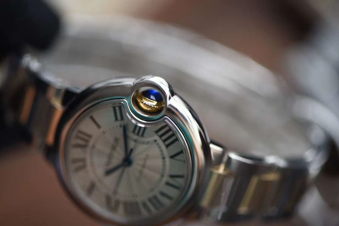  Cartier  蓝气球系列W2BB0002 wrist watch 33毫米【V9一比一高精仿女表】V9 Factory 18K包金蓝气球间金款 / K202