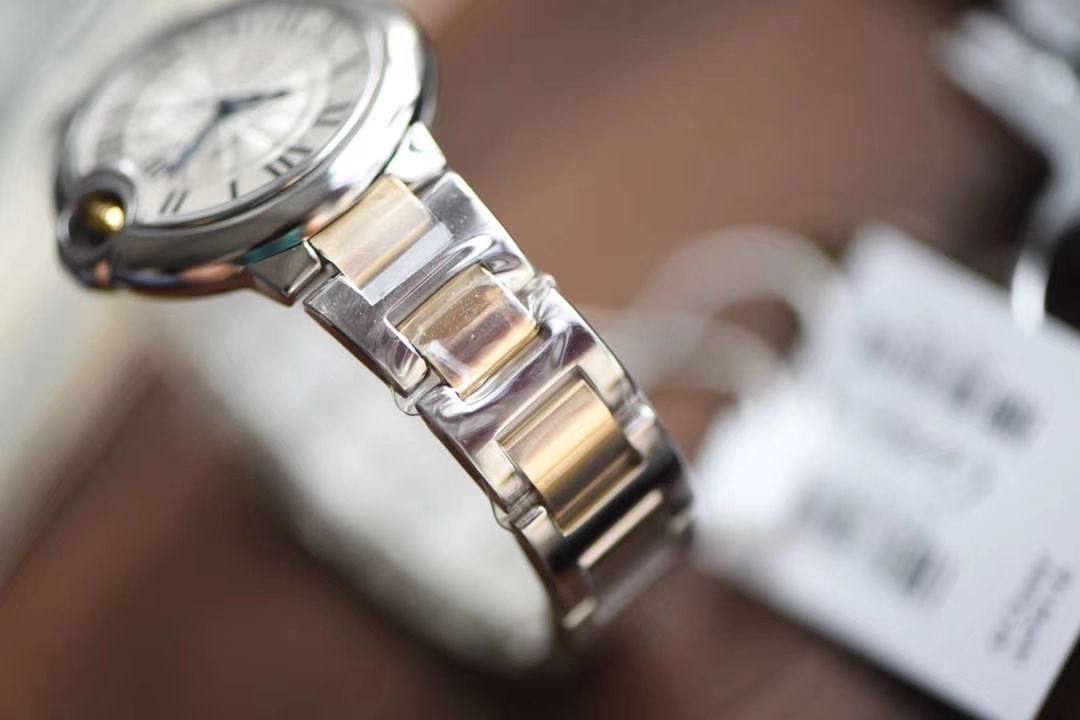  Cartier  蓝气球系列W2BB0002 wrist watch 33毫米【V9一比一高精仿女表】V9 Factory 18K包金蓝气球间金款 / K202