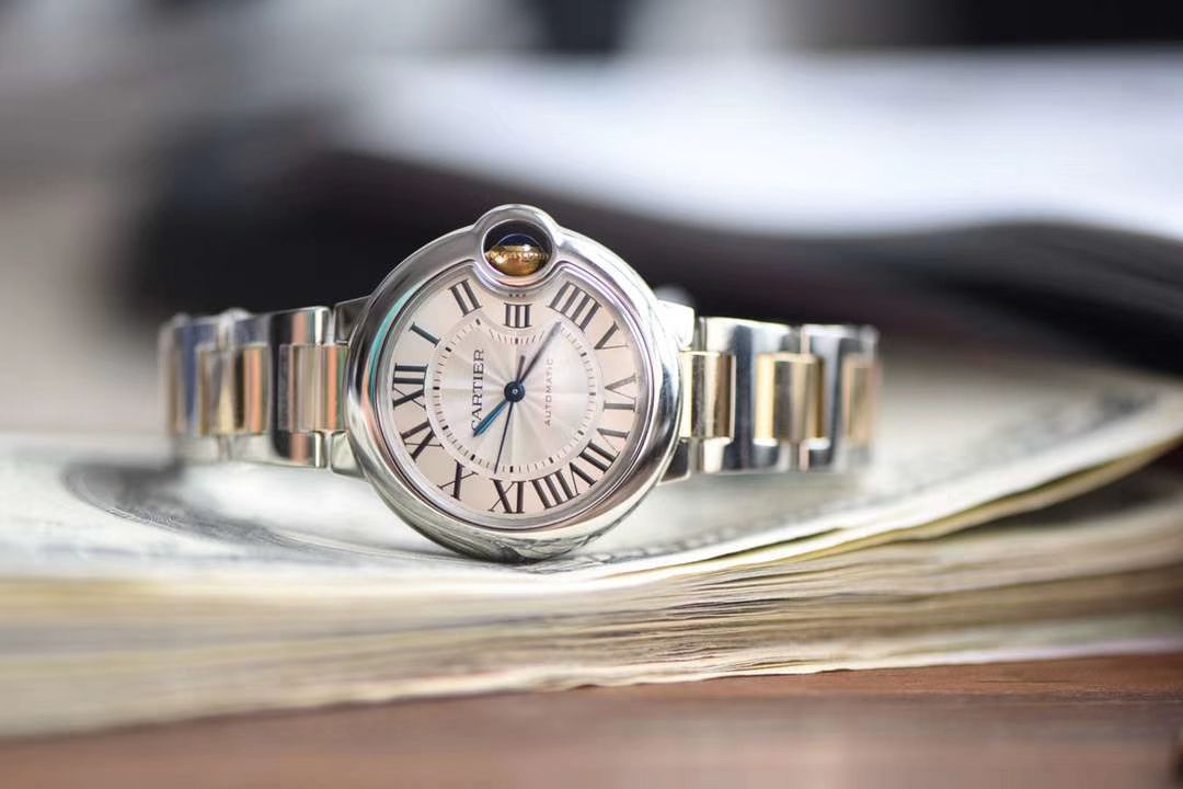  Cartier  蓝气球系列W2BB0002 wrist watch 33毫米【V9一比一高精仿女表】V9 Factory 18K包金蓝气球间金款 / K202