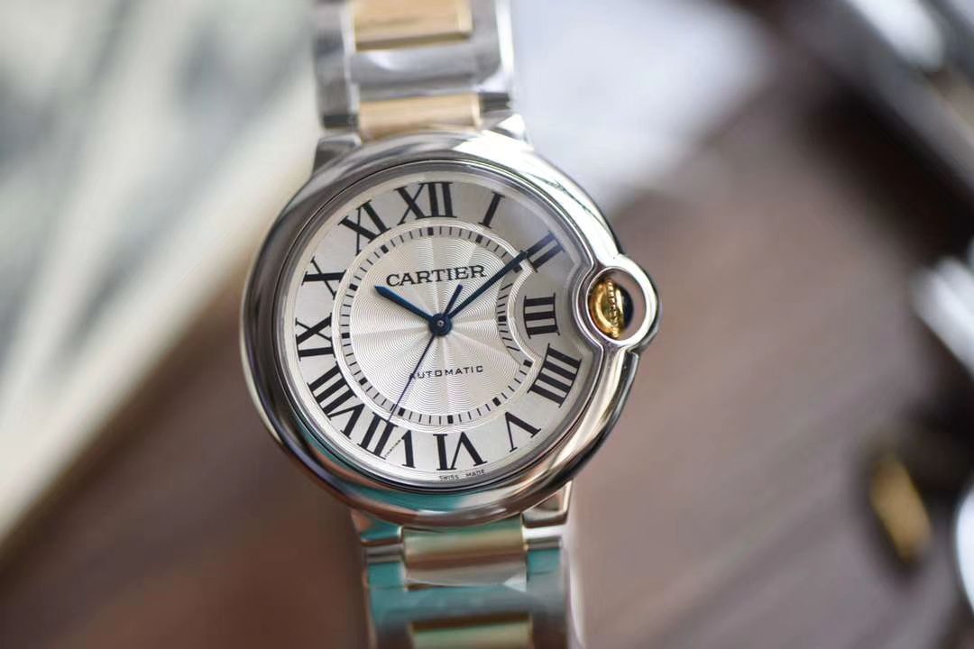  Cartier  蓝气球系列W6920047 wrist watch 女装36毫米【V9 top 复刻高仿手表】V9 Factory 18K包金蓝气球间金款 / K203