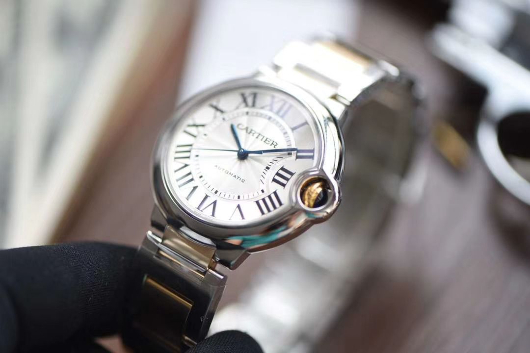  Cartier  蓝气球系列W6920047 wrist watch 女装36毫米【V9 top 复刻高仿手表】V9 Factory 18K包金蓝气球间金款 / K203