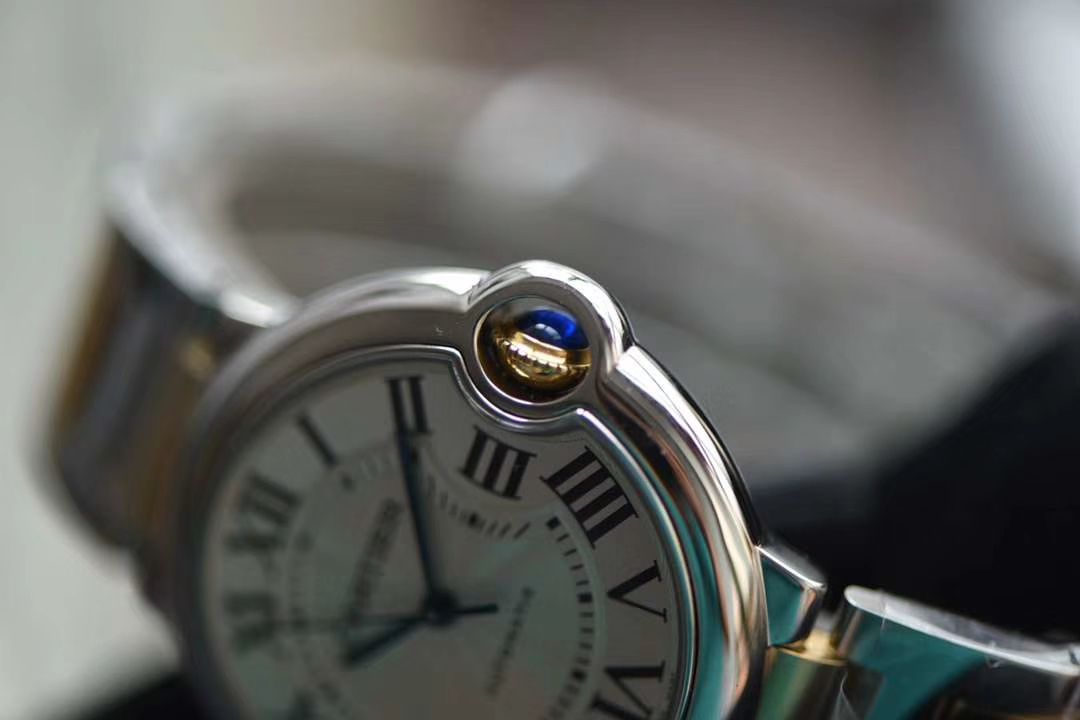  Cartier  蓝气球系列W6920047 wrist watch 女装36毫米【V9 top 复刻高仿手表】V9 Factory 18K包金蓝气球间金款 / K203