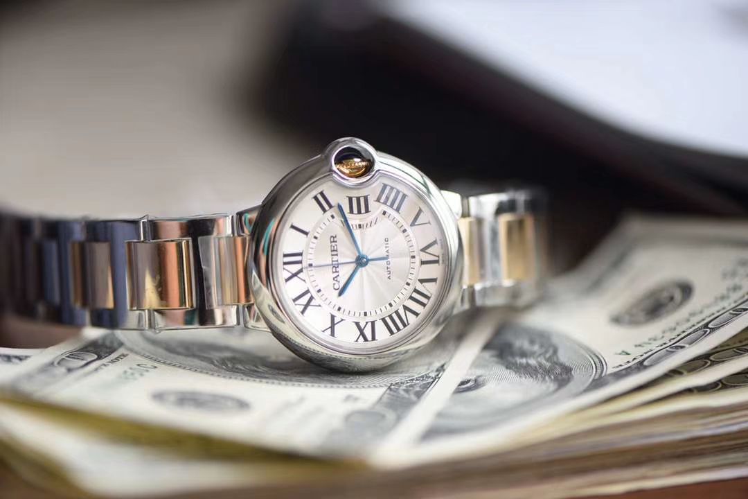  Cartier  蓝气球系列W6920047 wrist watch 女装36毫米【V9 top 复刻高仿手表】V9 Factory 18K包金蓝气球间金款 / K203