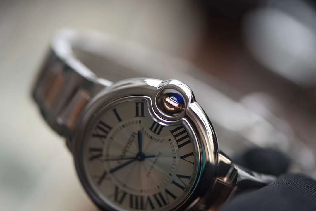  Cartier  蓝气球系列W2BB0023 wrist watch 33毫米玫瑰金女装【V9 Factory 18K包金高仿蓝气球间金款】 / K205