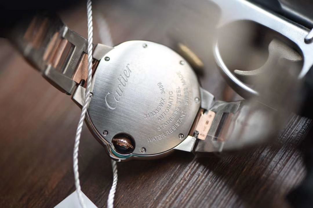  Cartier  蓝气球系列W2BB0023 wrist watch 33毫米玫瑰金女装【V9 Factory 18K包金高仿蓝气球间金款】 / K205