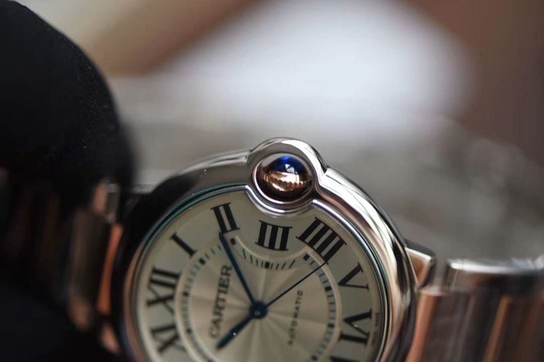 Cartier  蓝气球系列W2BB0003 wrist watch 36毫米玫瑰金女装【V9 Factory 18K包金复刻高仿 Cartier  蓝气球间金款】 / K206