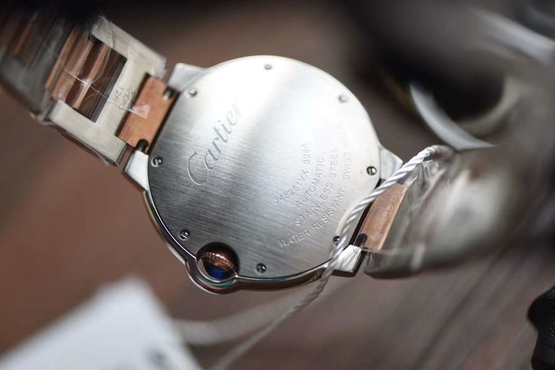 Cartier  蓝气球系列W2BB0003 wrist watch 36毫米玫瑰金女装【V9 Factory 18K包金复刻高仿 Cartier  蓝气球间金款】 / K206