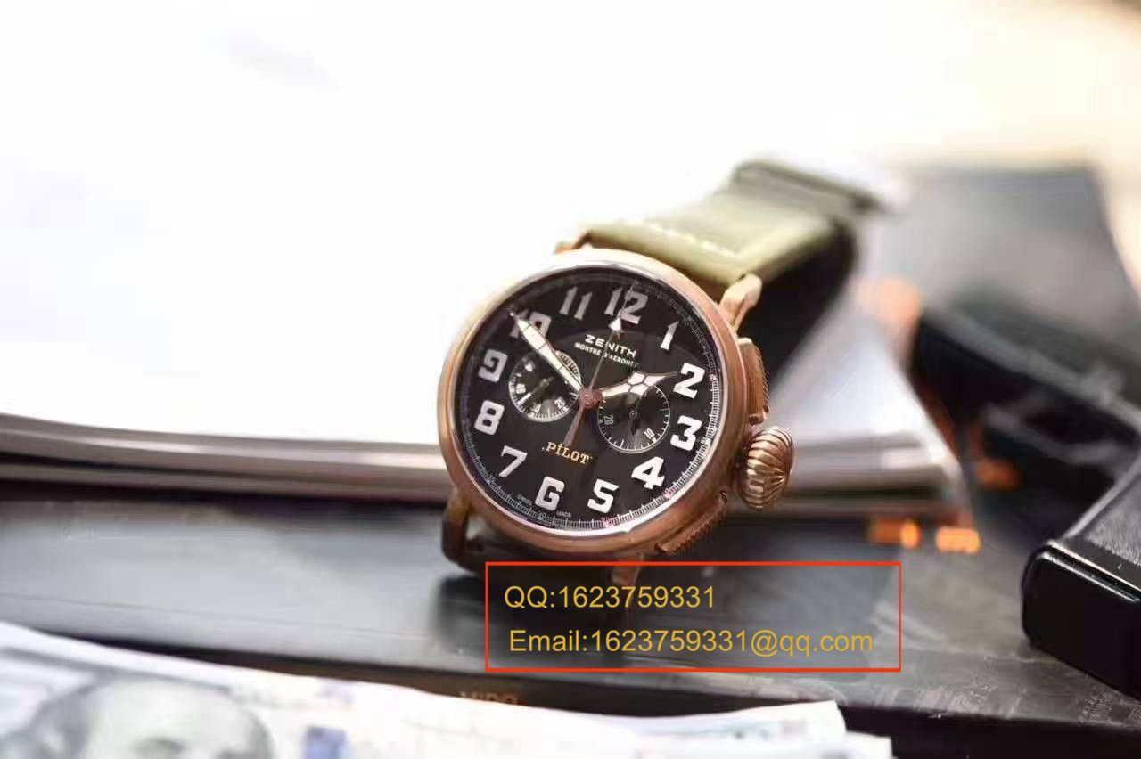  Video analysis 真力时飞行员系列29.2430.4069/21.C800 wrist watch 【XF新品1:1精仿手表：好莱坞大片青铜骑士杀到】 / ZSL030MM