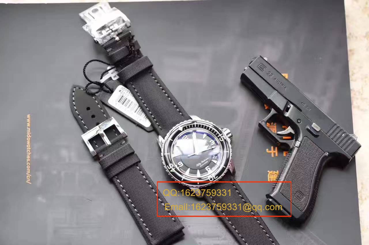  Video analysis Blancpain  Fifty Fathoms 系列5015-1130-52A wrist watch 【ZF Factory Blancpain  Fifty Fathoms ，正品开模一比一复刻高仿】 / BPBI026MM