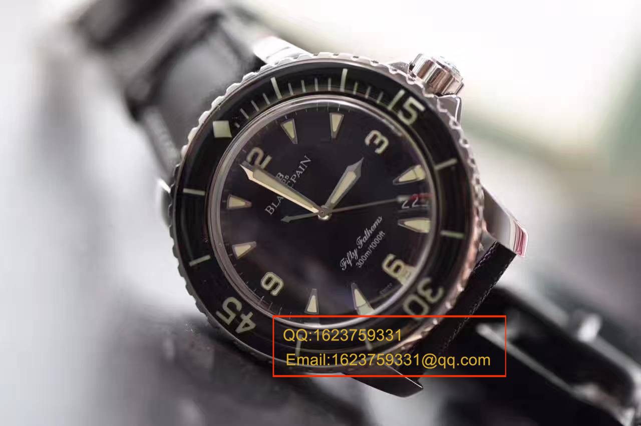  Video analysis Blancpain  Fifty Fathoms 系列5015-1130-52A wrist watch 【ZF Factory Blancpain  Fifty Fathoms ，正品开模一比一复刻高仿】 / BPBI026MM