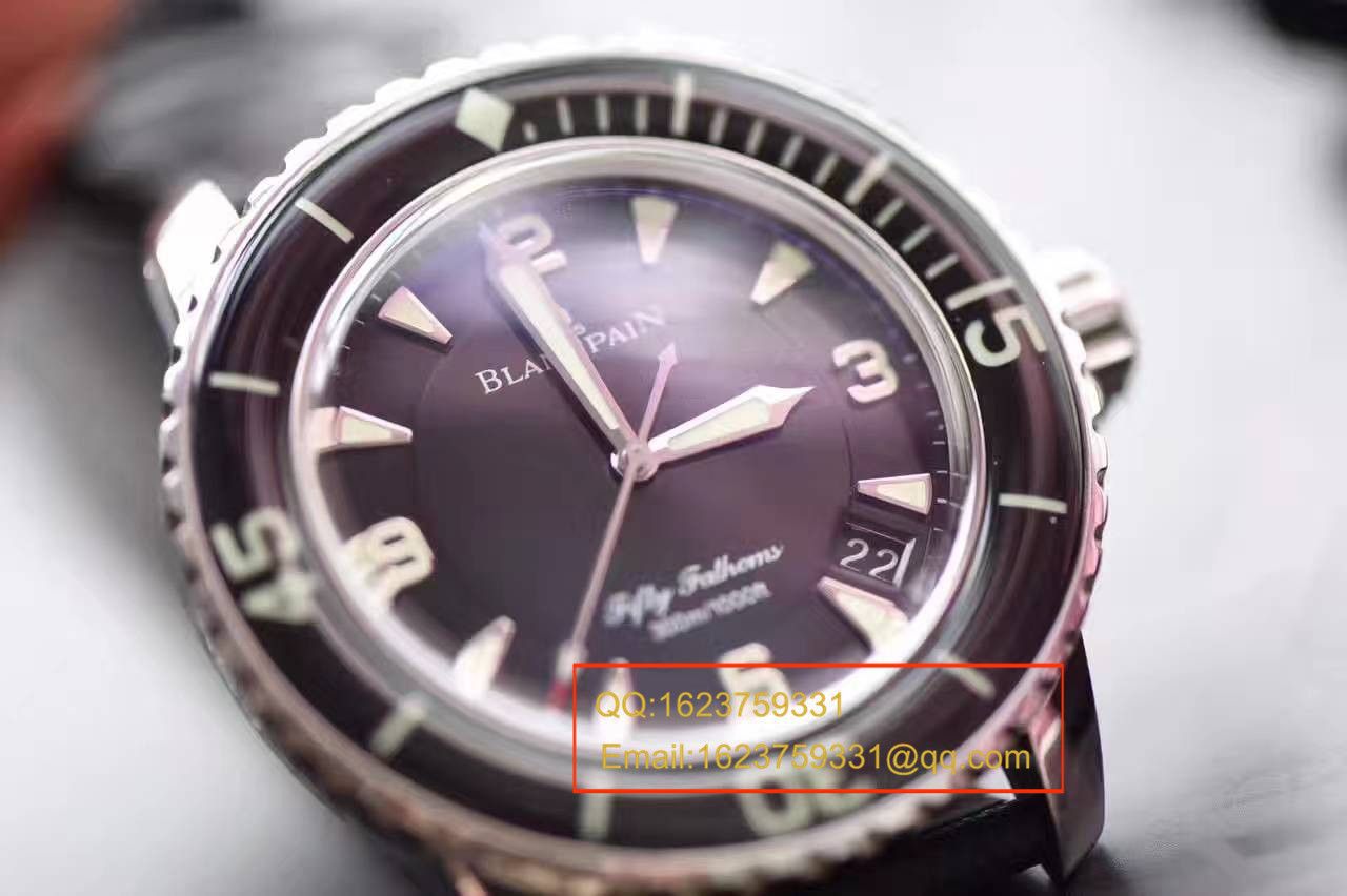  Video analysis Blancpain  Fifty Fathoms 系列5015-1130-52A wrist watch 【ZF Factory Blancpain  Fifty Fathoms ，正品开模一比一复刻高仿】 / BPBI026MM