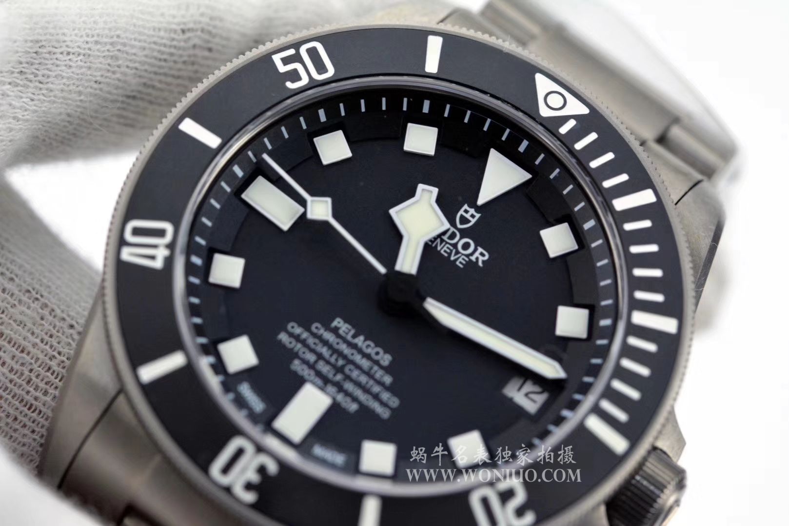  Tudor PELAGOS系列25500TN 钛金属 watchband   wrist watch 【XF一比一复刻高仿黑钛土豆黑色战斧V3版本】 / DT007AMM