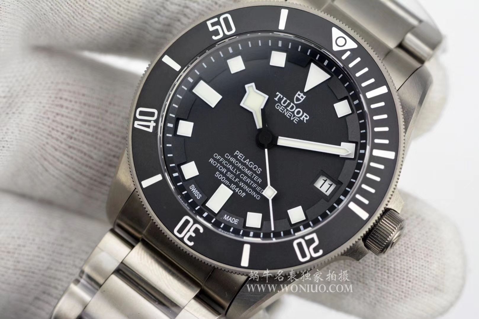  Tudor PELAGOS系列25500TN 钛金属 watchband   wrist watch 【XF一比一复刻高仿黑钛土豆黑色战斧V3版本】 / DT007AMM