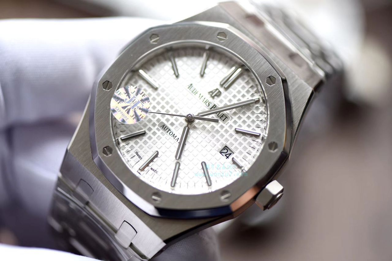  Video analysis Audemars Piguet 皇家橡树系列15400ST.OO.1220ST.02 wrist watch  top 高仿手表【JF标杆神器 15400超强＂V5＂升级版强势出击】 / AP022MM