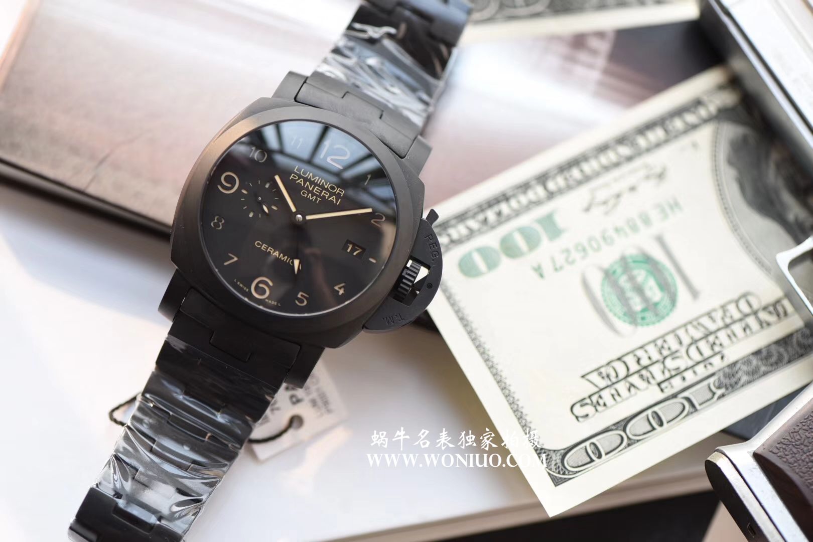  Video analysis Panerai LUMINOR 1950系列PAM00438 wrist watch 一比一复刻【VS出品Panerai PAM00438手表V2版本】 / VSPAM00438MM