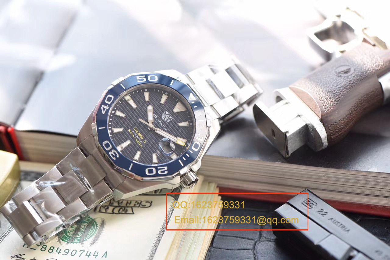 【 Video analysis 原单牛货】 TAG Heuer 竞潜系列WAY201B.BA0927 wrist watch ，WAY201A.BA0927双色 / TG053MM