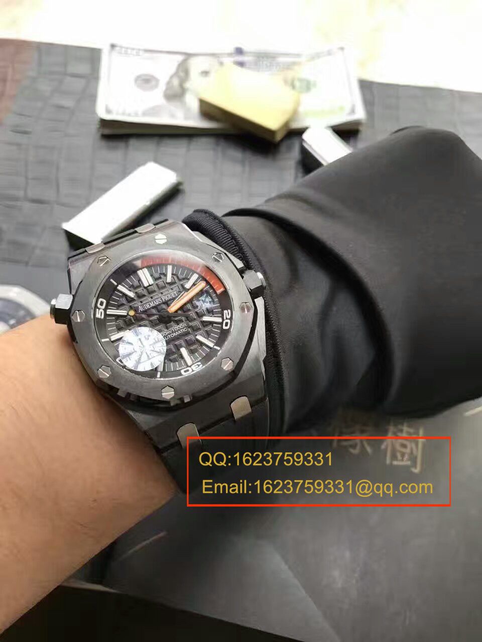  Video analysis Audemars PiguetAudemars Piguet  Royal Oak Offshore 系列15707CE.OO.A002CA.01 wrist watch 【JF Factory 一比一超A高仿】 / JF15707MM