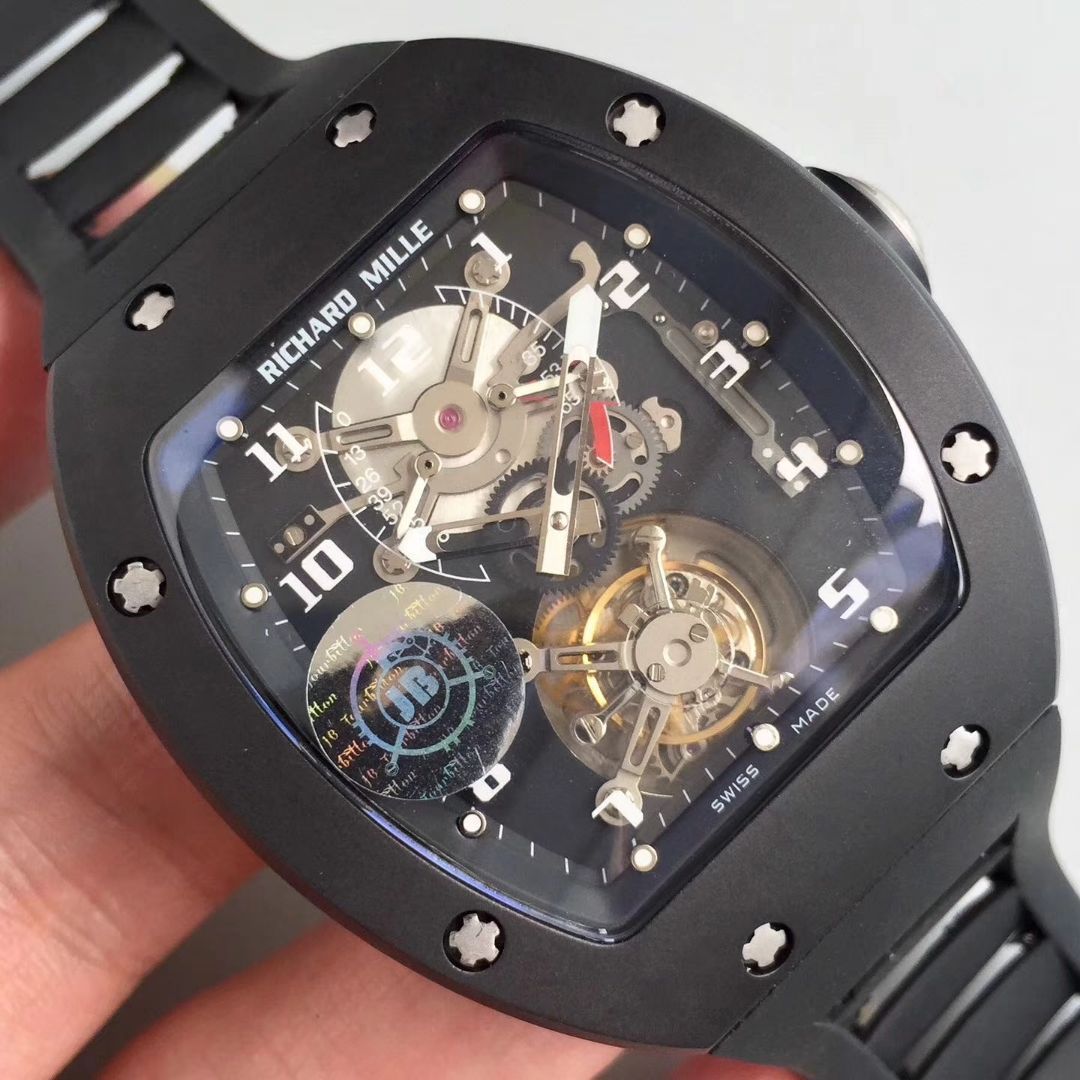 RICHARD MILLE（Richard Mille） Video analysis  Richard Miller 男士系列RM 001 wrist watch JB Factory 高仿RICHARD MILLE RM001真 Tourbillon  / RM 001MM