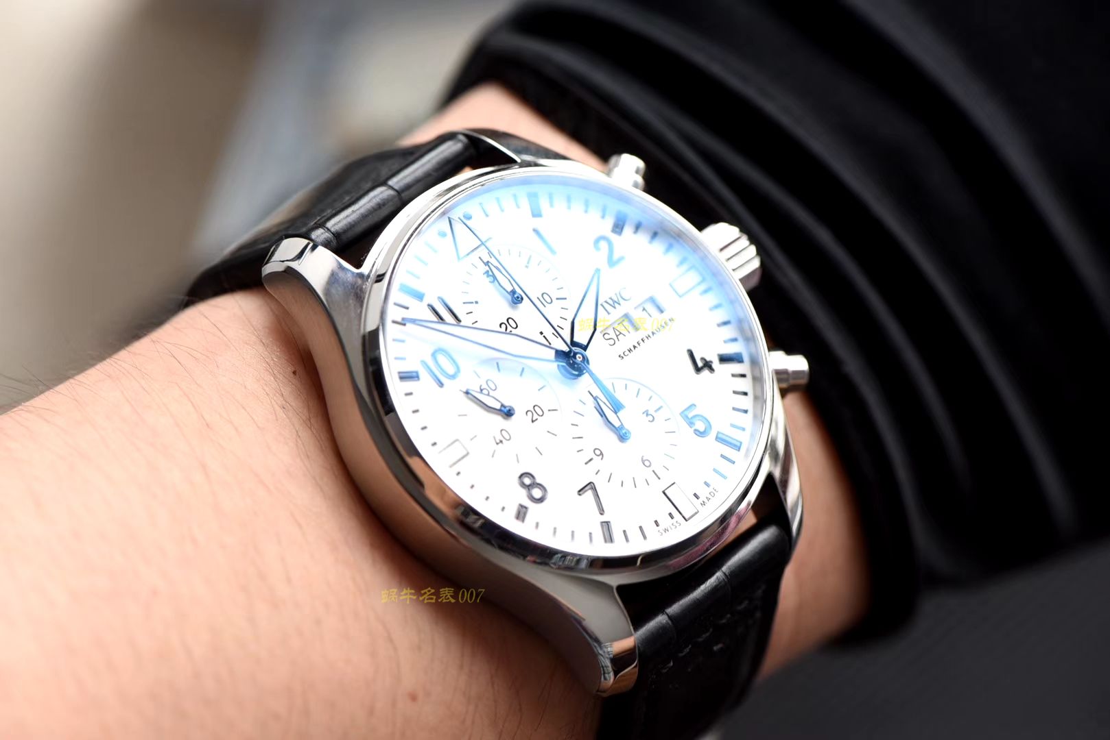 【 Video analysis ，稀缺原单】IWC IWC 表周年纪念系列IW377725 wrist watch （白面150周年纪念版） / WG352