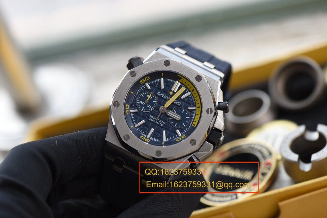  Video analysis JF Factory 一比一超A高仿Audemars Piguet  Royal Oak Offshore 系列26703ST.OO.A027CA.01 wrist watch /Audemars Piguet 蓝莓 / APCB029MM