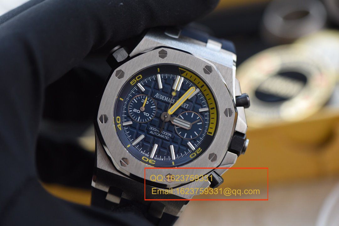  Video analysis JF Factory 一比一超A高仿Audemars Piguet  Royal Oak Offshore 系列26703ST.OO.A027CA.01 wrist watch /Audemars Piguet 蓝莓 / APCB029MM