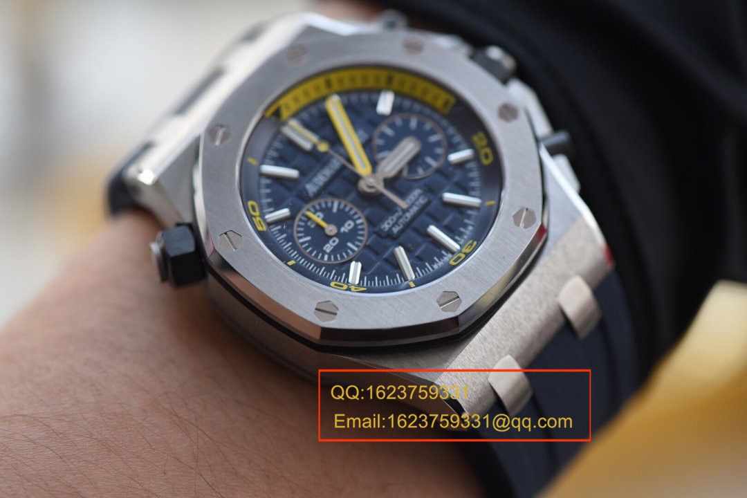  Video analysis JF Factory 一比一超A高仿Audemars Piguet  Royal Oak Offshore 系列26703ST.OO.A027CA.01 wrist watch /Audemars Piguet 蓝莓 / APCB029MM