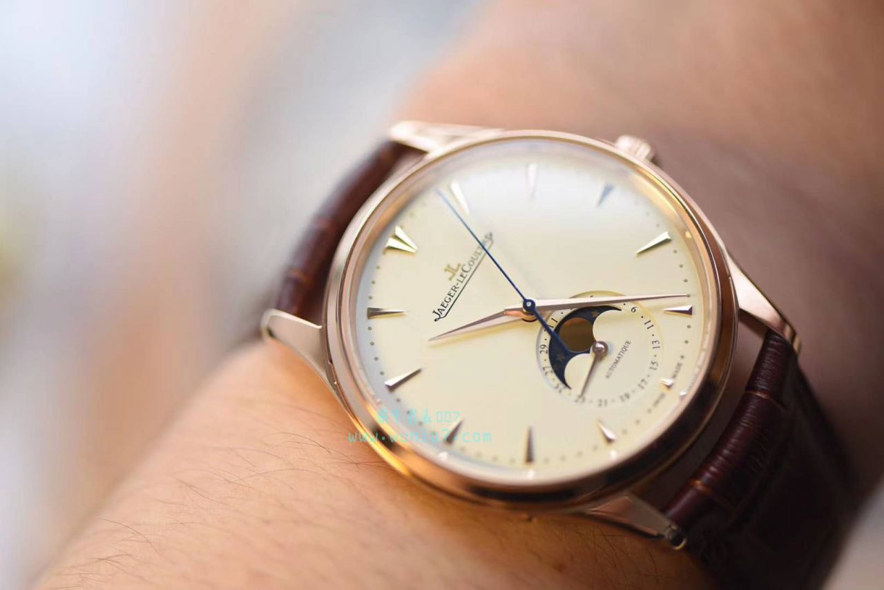  Video analysis  Jaeger-LeCoultre 大师系列1368420 wrist watch 一比一高仿手表【ZF新品， Jaeger-LeCoultre 月相大师系列】 / JJ123MM
