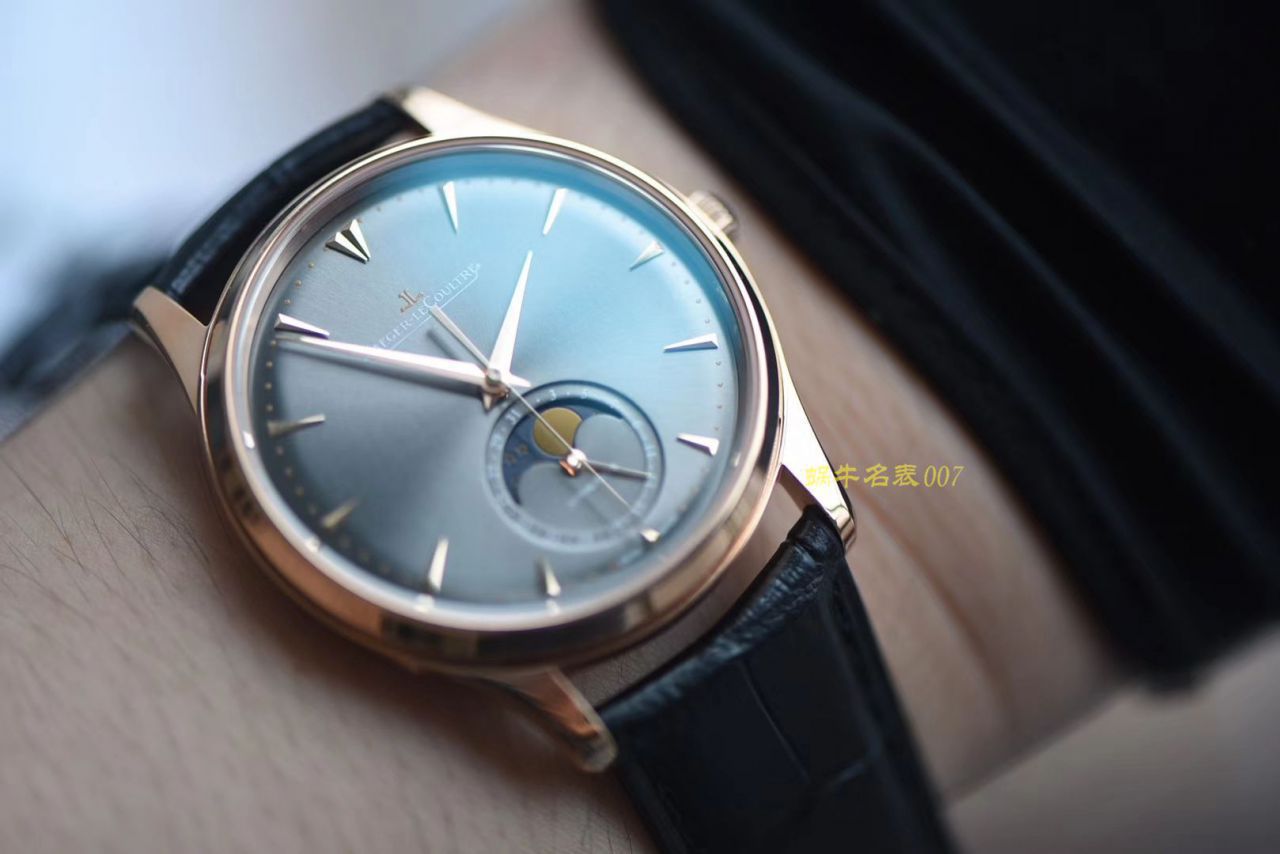  Video analysis  Jaeger-LeCoultre 大师系列1368420 wrist watch 一比一高仿手表【ZF新品， Jaeger-LeCoultre 月相大师系列】 / JJ123MM