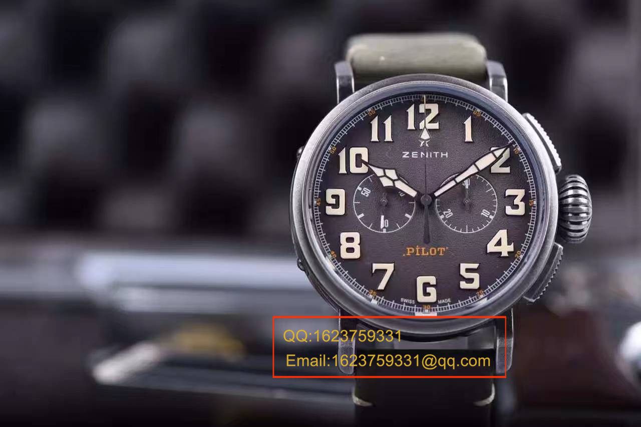  Video analysis 真力时飞行员系列11.2430.4069/21.C773 wrist watch 一比一高精仿手表【XF原KW咖啡骑士】 / ZSL013MM