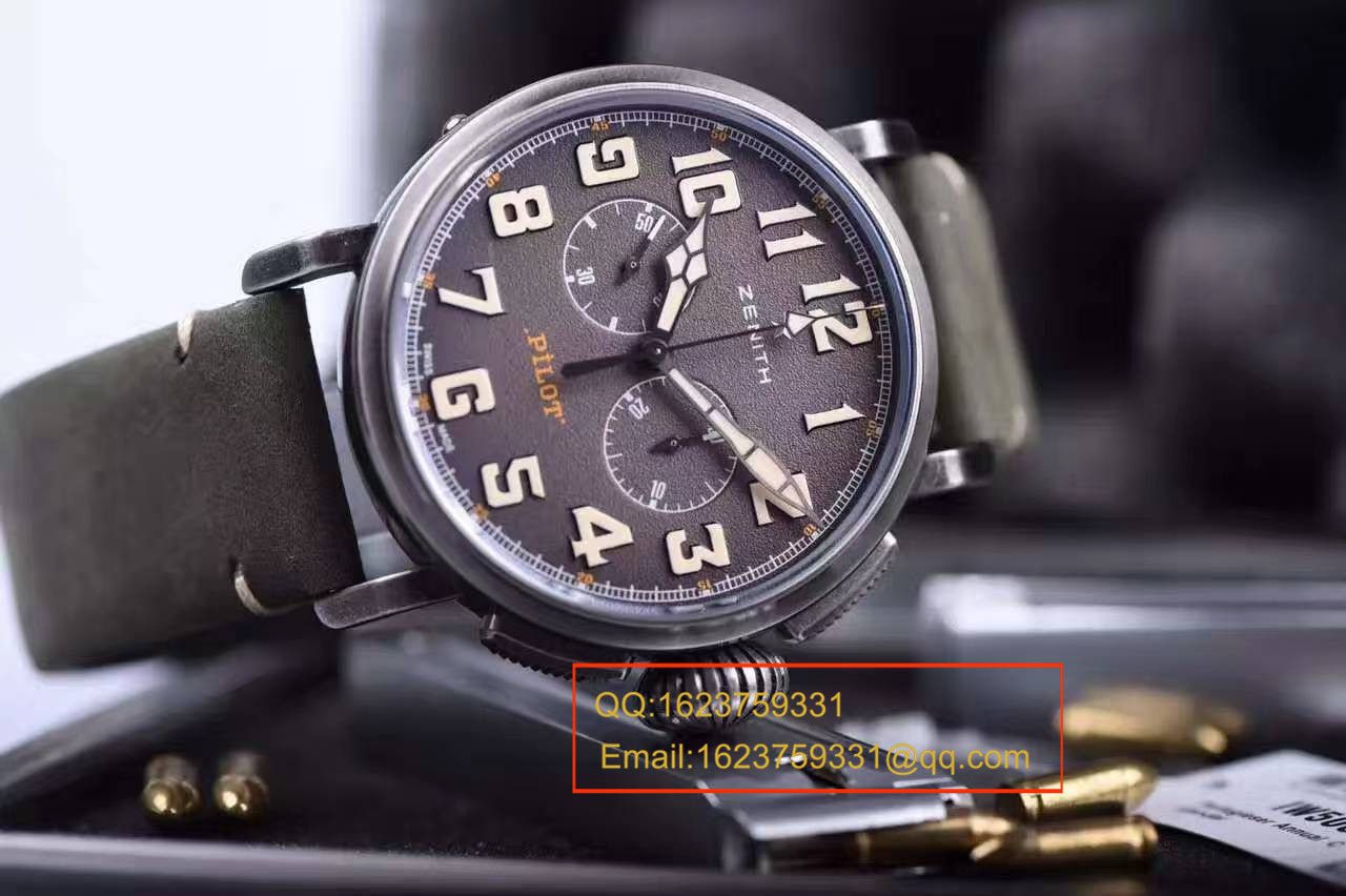  Video analysis 真力时飞行员系列11.2430.4069/21.C773 wrist watch 一比一高精仿手表【XF原KW咖啡骑士】 / ZSL013MM