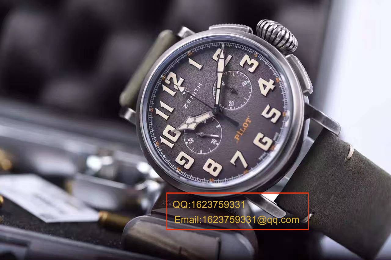  Video analysis 真力时飞行员系列11.2430.4069/21.C773 wrist watch 一比一高精仿手表【XF原KW咖啡骑士】 / ZSL013MM