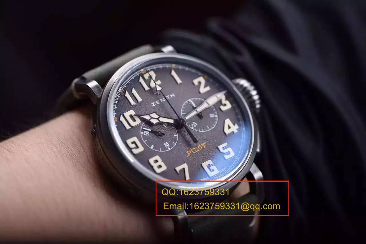  Video analysis 真力时飞行员系列11.2430.4069/21.C773 wrist watch 一比一高精仿手表【XF原KW咖啡骑士】 / ZSL013MM