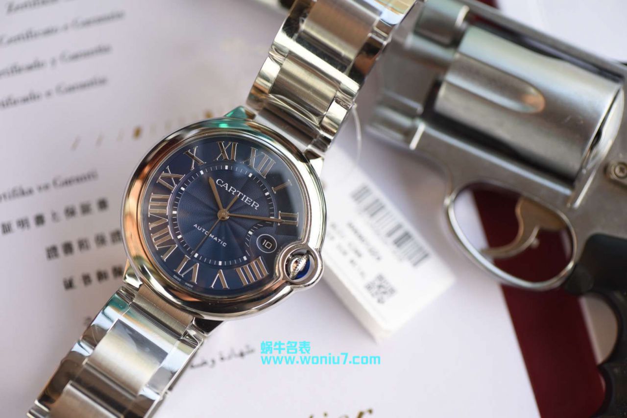  Video analysis  Cartier  蓝气球系列WSBB0025 wrist watch 男款42MM钢带款【HBBV6一比一复刻高仿～蓝气球42mm新款蓝面】 / K169MM