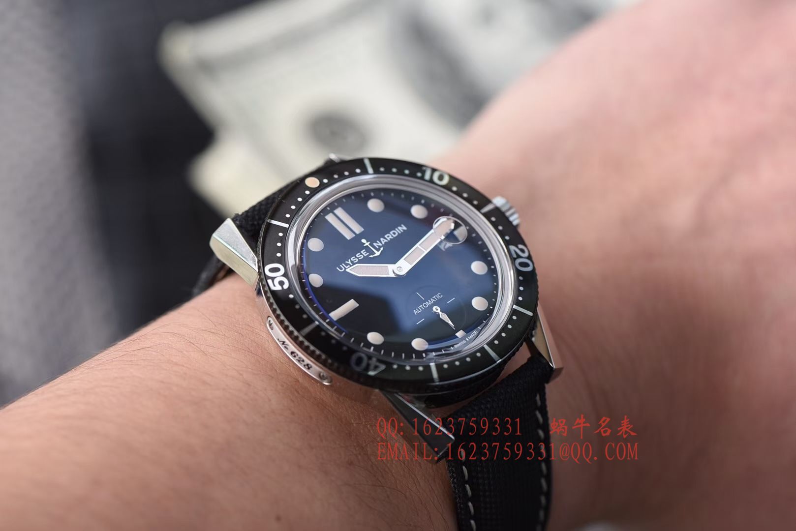  Video analysis 一比一超A高仿 Ulysse Nardin 表Ulysse Nardin Diver潜水表系列Le Locle 勒洛克潜水 wrist watch 3203-950 / YD012MM