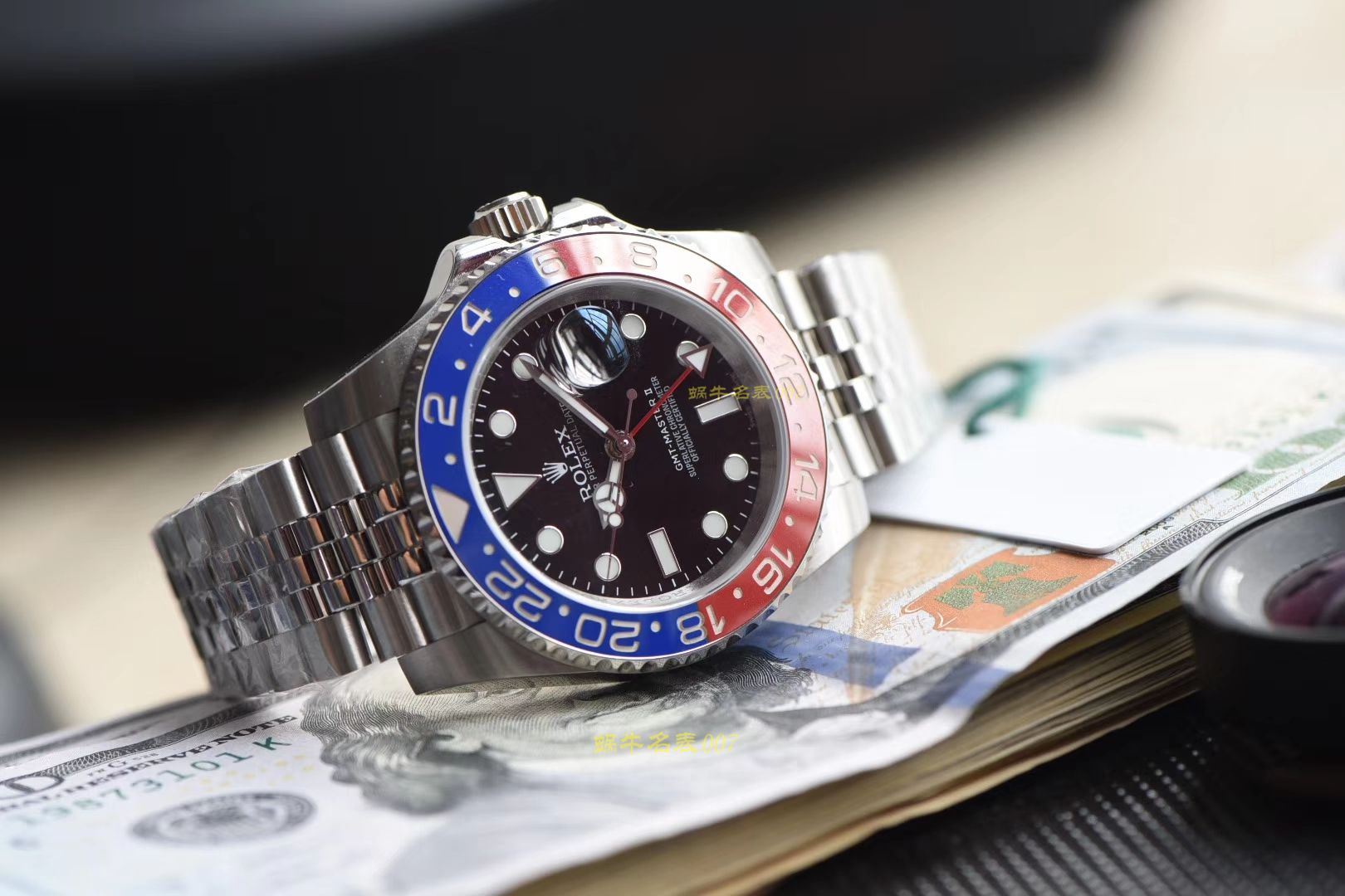 【 Video analysis 】 Rolex  GMT MASTER II系列126710BLRO-0001 wrist watch 一比一超A高仿【DJ超級 GMT MASTER 二代126710 可乐圈GMT！真正红蓝 Composite 圈3186 Movement 】 / R299