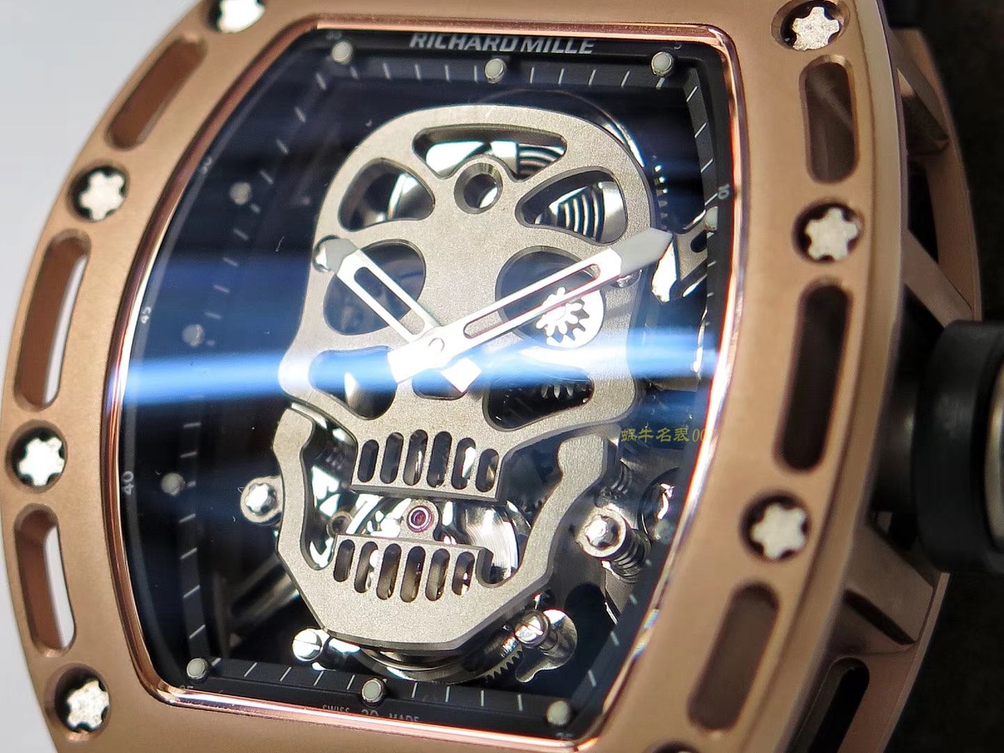 RICHARD MILLE  Richard Miller 男士系列RM 52-01 wrist watch 【 top 复刻高仿 RICHARD MILLE 骷髅头 Tourbillon 】 / RM052FD
