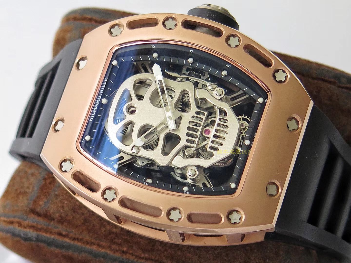 RICHARD MILLE  Richard Miller 男士系列RM 52-01 wrist watch 【 top 复刻高仿 RICHARD MILLE 骷髅头 Tourbillon 】 / RM052FD