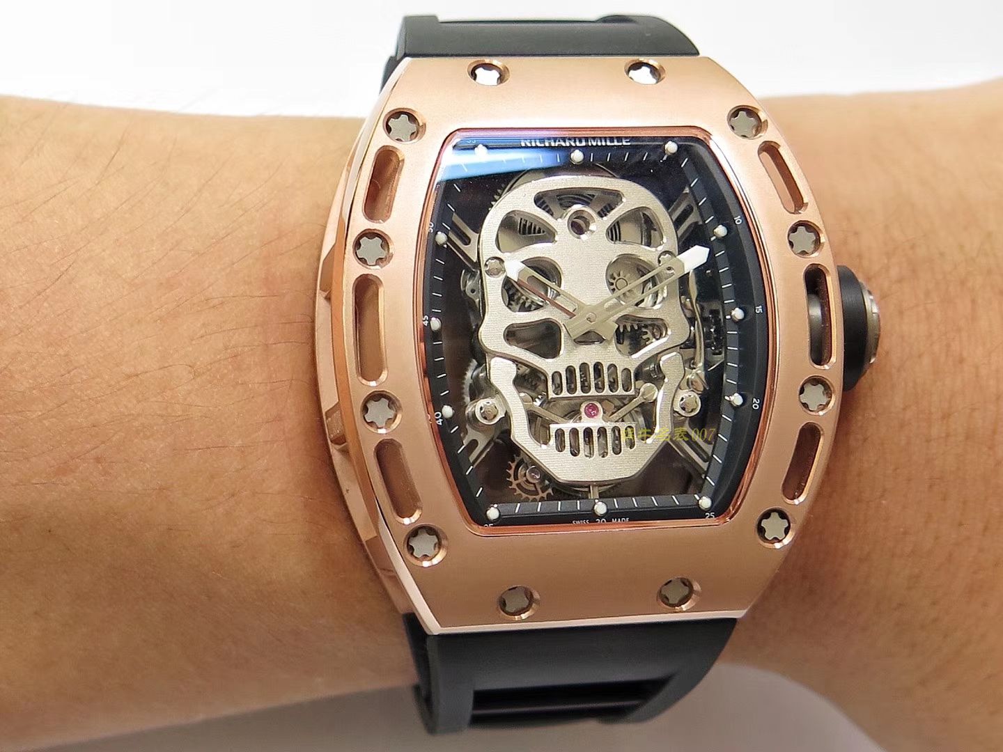 RICHARD MILLE  Richard Miller 男士系列RM 52-01 wrist watch 【 top 复刻高仿 RICHARD MILLE 骷髅头 Tourbillon 】 / RM052FD