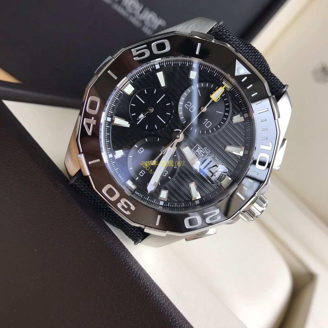 【 Video analysis 】 TAG Heuer 竞潜系列CAY211A.BA0927 wrist watch ，CAY211A.FC6361， TAG Heuer 竞潜系列原单计时机械表，搭载原装瑞士ETA7750机械 Movement  / TG065