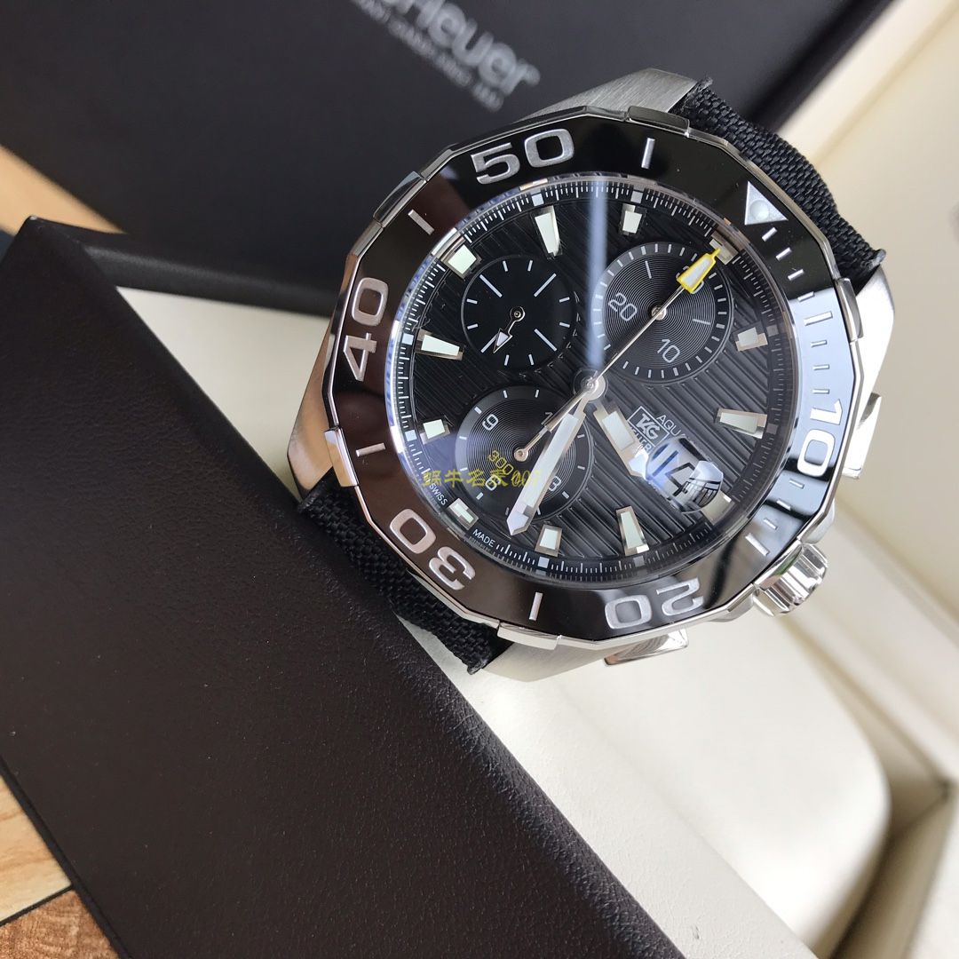 【 Video analysis 】 TAG Heuer 竞潜系列CAY211A.BA0927 wrist watch ，CAY211A.FC6361， TAG Heuer 竞潜系列原单计时机械表，搭载原装瑞士ETA7750机械 Movement  / TG065