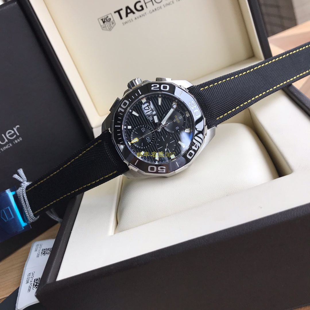 【 Video analysis 】 TAG Heuer 竞潜系列CAY211A.BA0927 wrist watch ，CAY211A.FC6361， TAG Heuer 竞潜系列原单计时机械表，搭载原装瑞士ETA7750机械 Movement  / TG065