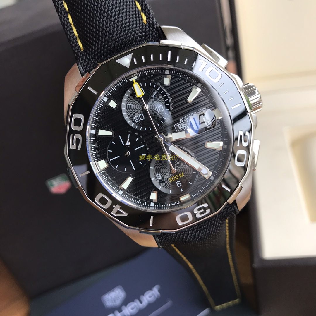 【 Video analysis 】 TAG Heuer 竞潜系列CAY211A.BA0927 wrist watch ，CAY211A.FC6361， TAG Heuer 竞潜系列原单计时机械表，搭载原装瑞士ETA7750机械 Movement  / TG065