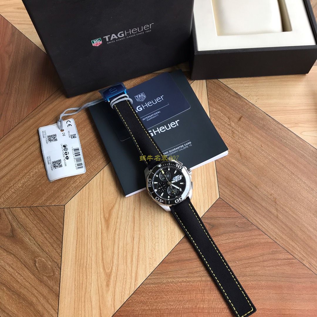【 Video analysis 】 TAG Heuer 竞潜系列CAY211A.BA0927 wrist watch ，CAY211A.FC6361， TAG Heuer 竞潜系列原单计时机械表，搭载原装瑞士ETA7750机械 Movement  / TG065