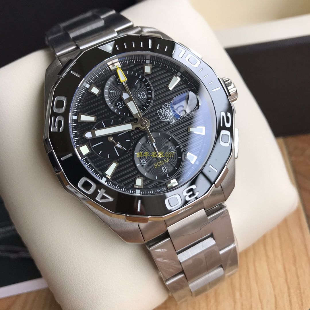 【 Video analysis 】 TAG Heuer 竞潜系列CAY211A.BA0927 wrist watch ，CAY211A.FC6361， TAG Heuer 竞潜系列原单计时机械表，搭载原装瑞士ETA7750机械 Movement  / TG065